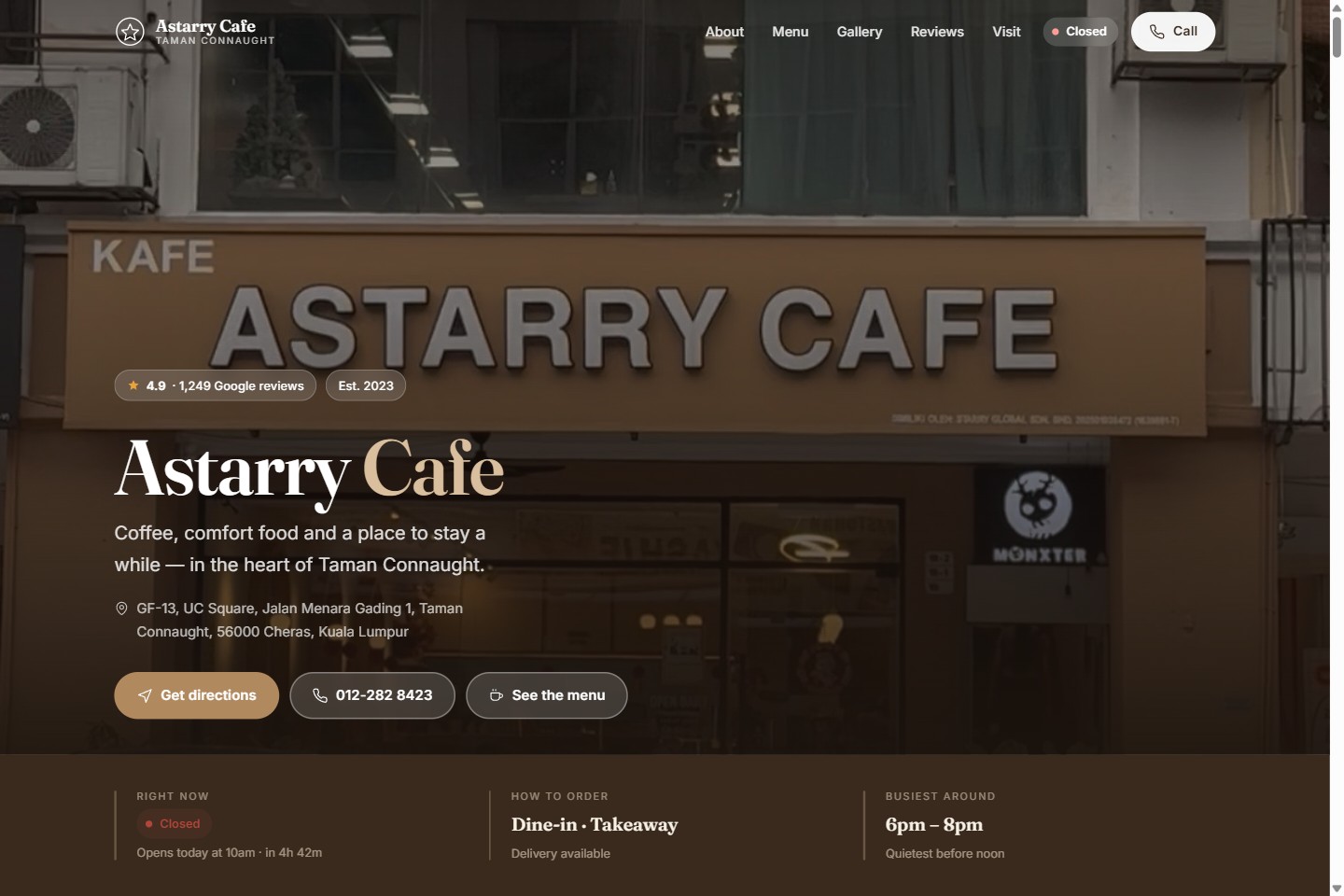 Astarry Cafe screenshot